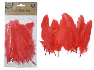 KK Red Feathers 14cm 50pk